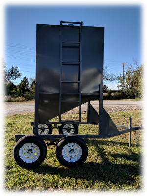 162 Bushel Feed Bin Mobile Side