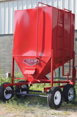 2 ton dual axle bulk grain bin