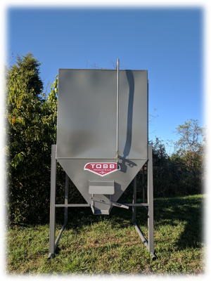 Gray 3 Ton Bulk Grain Bin